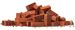 Construction waste, rubble and bulky waste