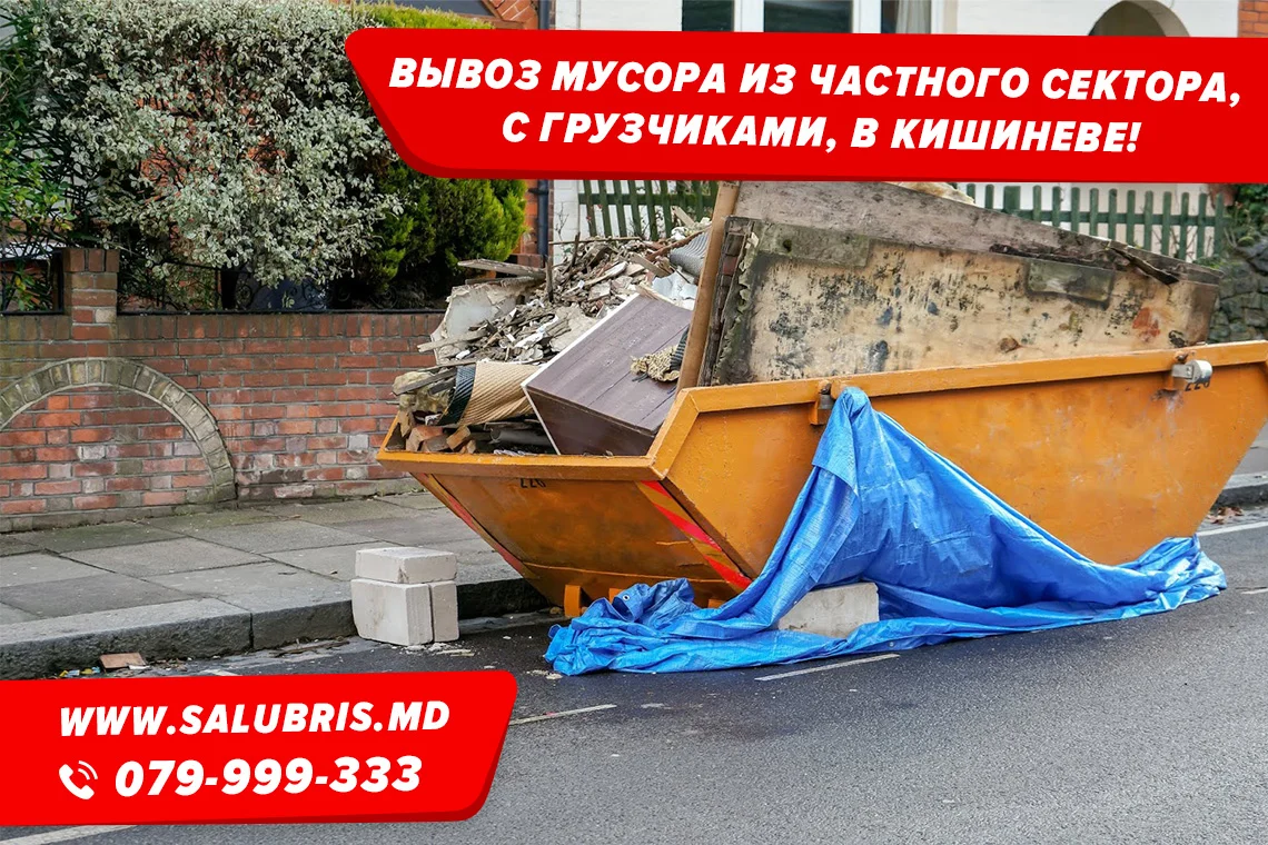 Вывоз мусора из частного дома в Кишиневе